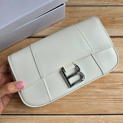 Кожаная сумка Balenciaga Hourglass 22x13 см   