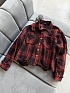 Женская рубашка в клетку Chrome Hearts Premium - Red / Black