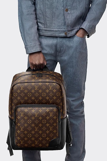 Брендовый кожаный рюкзак Louis Vuitton Dean 40x32 см   