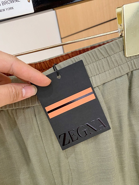 Шорты цвета хаки Zegna premium