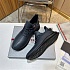 Мужские кожаные кроссовки Prada lace-up - Navy