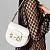 Женская сумка Gucci Horsebit 1955 mini 19x18 см - White