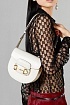 Женская сумка Gucci Horsebit 1955 mini 19x18 см - White