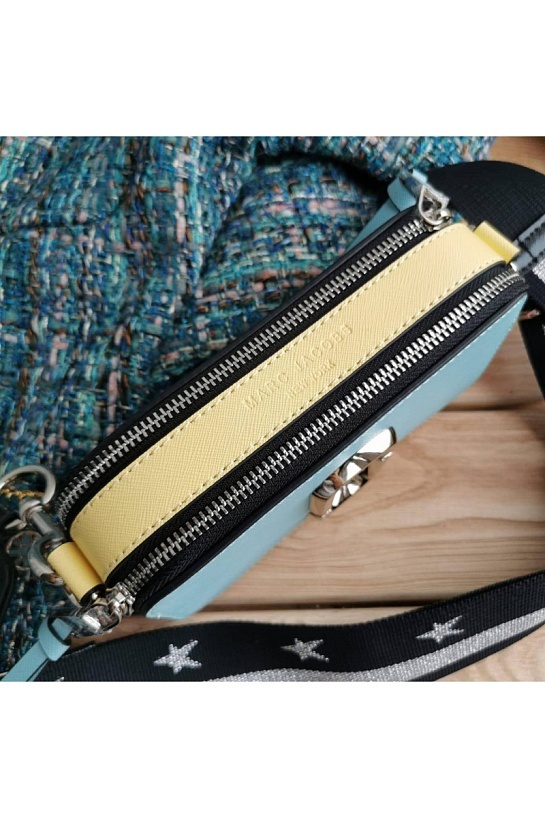 Кожаная сумка Marc Jacobs 25x16 см - Blue / Pink