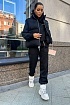 Женский чёрный костюм тройка MIU MIU