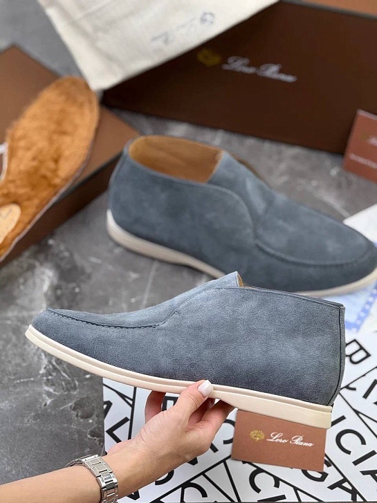 Мужские лоферы с меховой стелькой Loro Piana