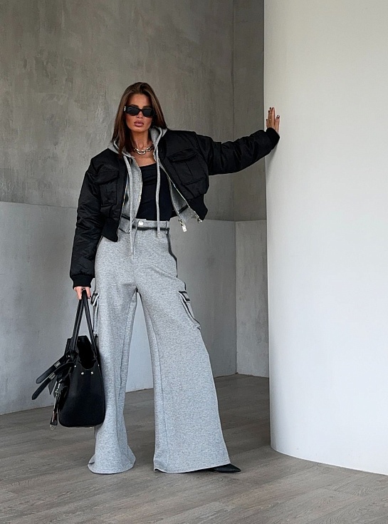 Женский бомбер Max Mara чёрного цвета