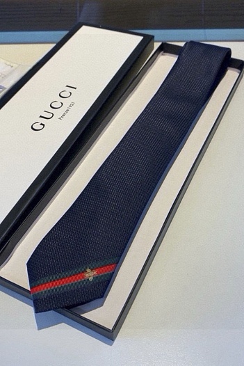 Галстук Gucci premium 146x7 см - Navy   