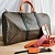Кожаная дорожная сумка Louis Vuitton Keepall 50x28 см