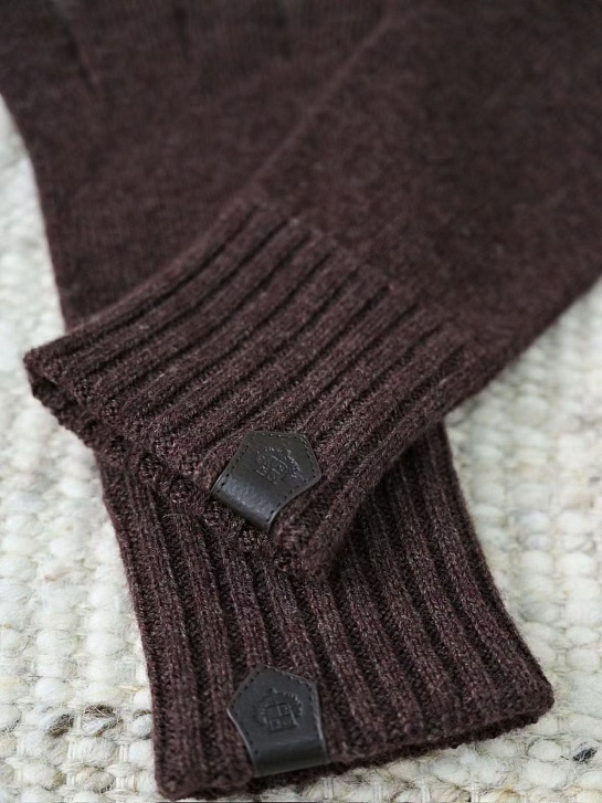 Кашемировые перчатки Loro Piana premium - Coffee