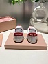Женские кожаные кроссовки MIU MIU Premium - White / Red