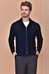 Кашемировый свитер Loro Piana Premium zip-up - Navy