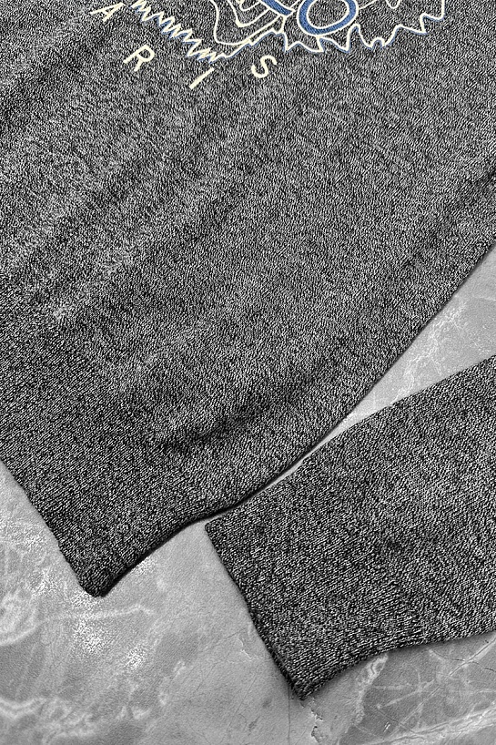 Серый свитер Kenzo Tiger logo-embroidered