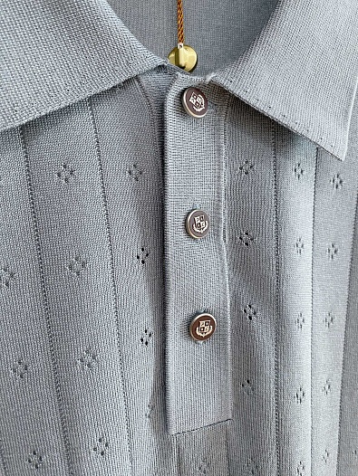 Мужское синее поло Loro Piana premium   