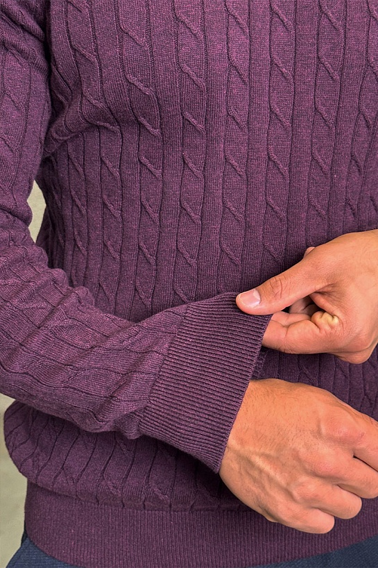 Мужской джемпер Polo Ralph Lauren cable-knit - Purple