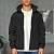 Мужская чёрная куртка с патчем на плече Stone Island