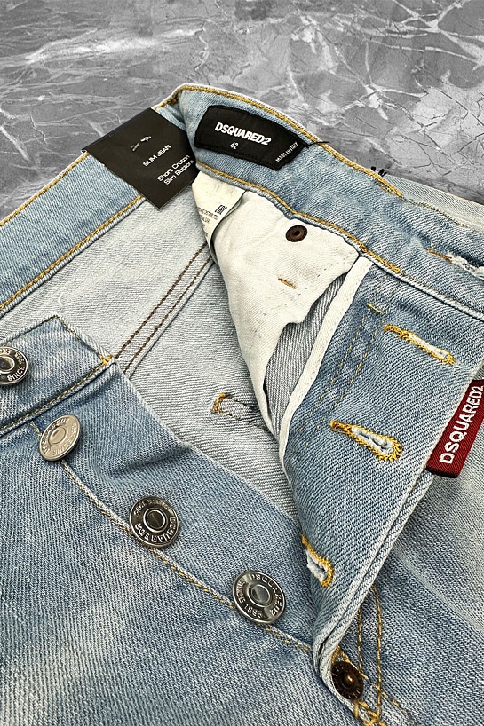Мужские джинсовые шорты Dsquared2 Denim - Light Blue