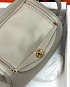 Женская кожаная сумка Hermes Lindy Premium 26x18x13 см - Grey