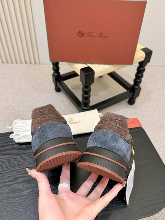 Мужские кроссовки Loro Piana Week End Walk - Grey