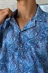 Мужская синяя рубашка Dolce & Gabbana floral-print