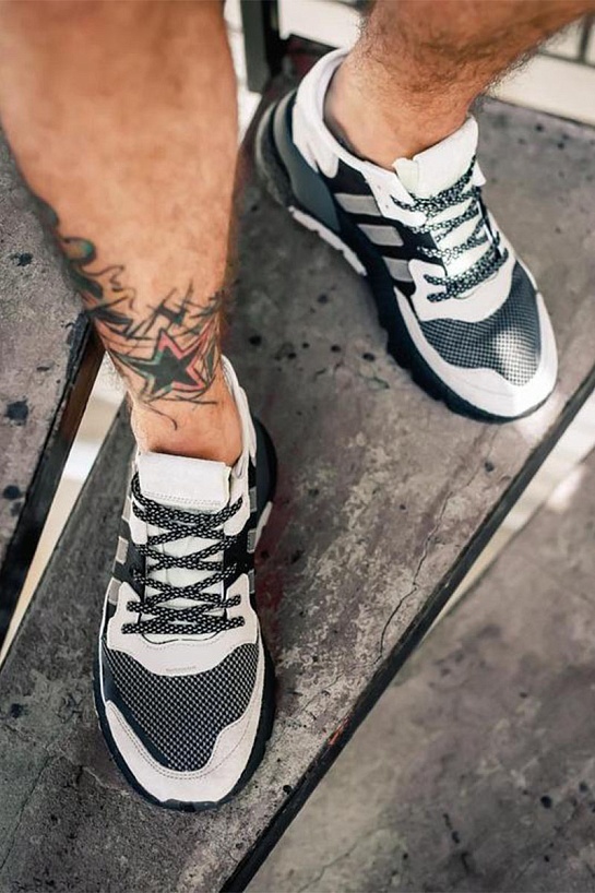 Кроссовки Adidas Nite Jogger - Black / Grey