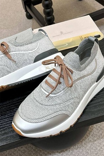 Мужские кроссовки Brunello Cucinelli knitted   