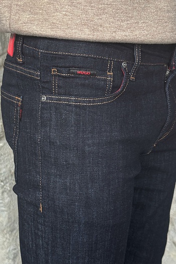 Мужские тёмно-синие джинсы Hugo Boss   