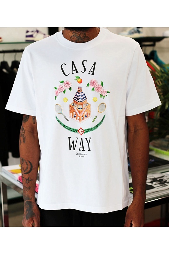 Белая футболка Casablanca Casa Way