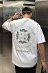 Белая оверсайз футболка Chrome Hearts Premium