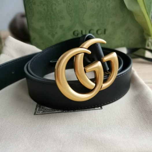 Кожаный ремень Gucci -  ширина 2 / 3 см, длина 80 / 85 см   