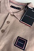 Классическое мужское поло Tommy Hilfiger бежевого цвета
