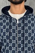 Двусторонняя кофта Gucci GG monogram - Navy