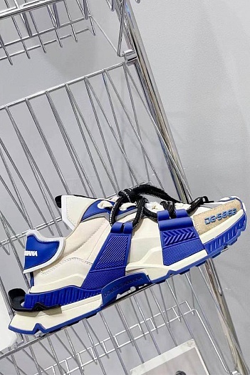 Комбинированные кроссовки Dolce & Gabbana Space - Beige / Blue   