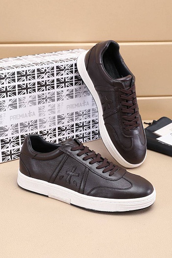 Кожаные кроссовки Premiata Bonnie - Brown   