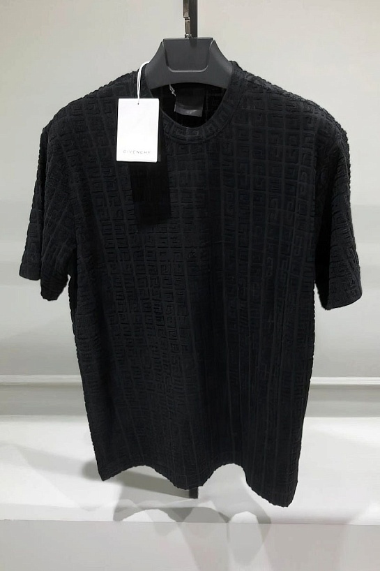 Футболка чёрного цвета Givenchy 4G Terry
