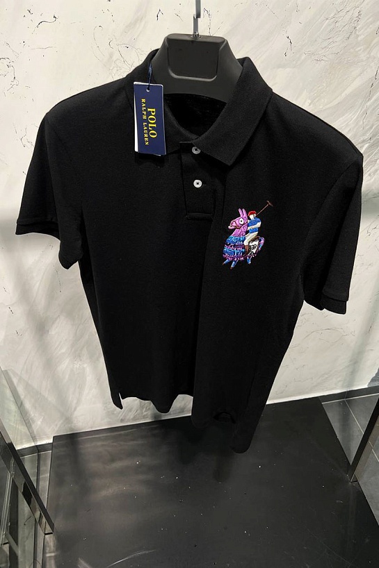 Поло чёрного цвета Polo Ralph Lauren x Fortnite