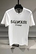 Белая оверсайз футболка Balmain Paris logo-print