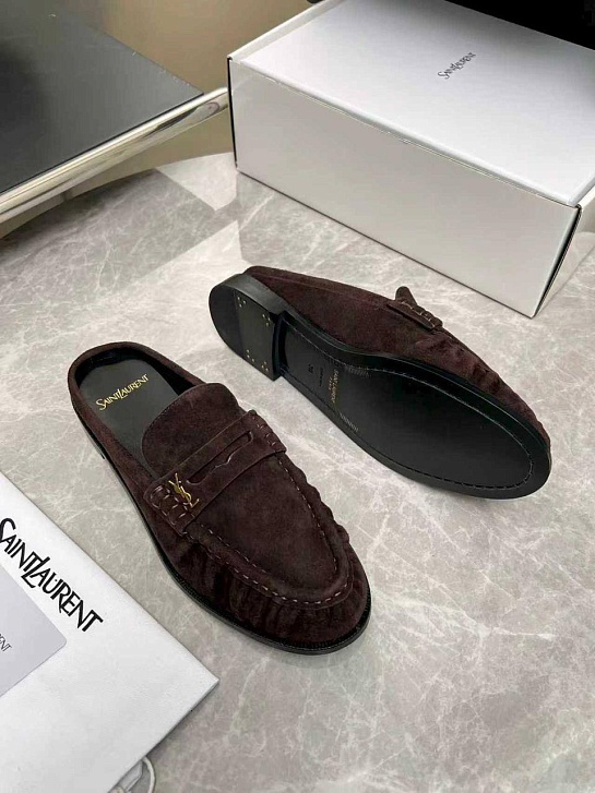 Женские замшевые мюли Yves Saint Laurent premium