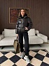 Женский костюм тройка на флисе Schiaparelli premium - Black