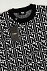Чёрный джемпер Fendi FF Monogram