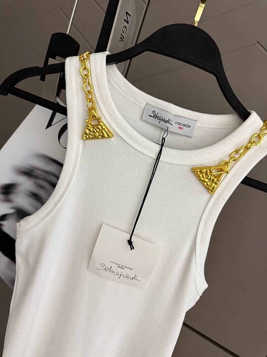 Женская майка Schiaparelli premium - White