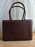 Женская сумка MIU MIU Kage 33x24 см - Chocolate