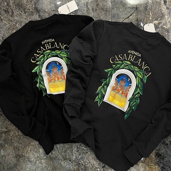 Чёрный свитшот Casablanca Avenida