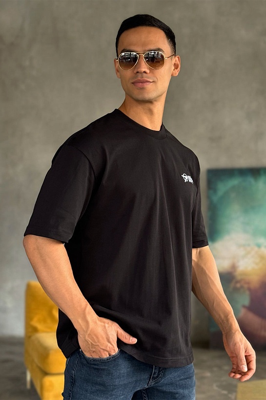 Оверсайз футболка Balenciaga Paris - Black