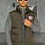 Жилет зелёного цвета Canada Goose logo-patch