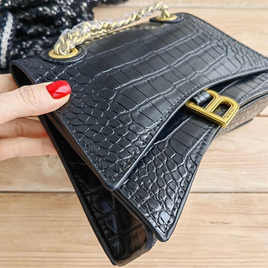 Женская кожаная сумка Balenciaga Сrush 31x20 см   