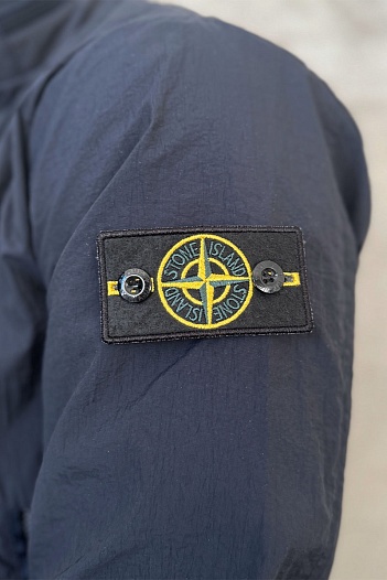 Мужская тёмно-синяя куртка с патчем на плече Stone Island   