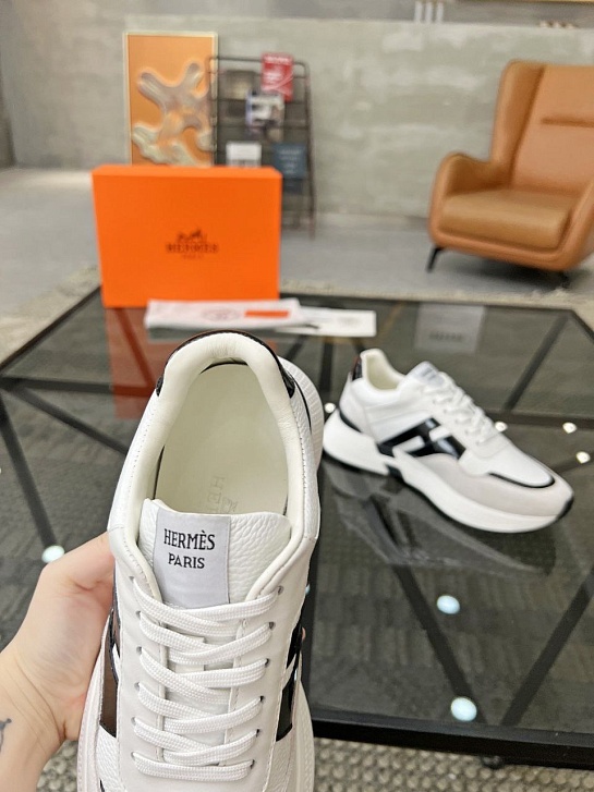 Мужские кроссовки Hermes - White