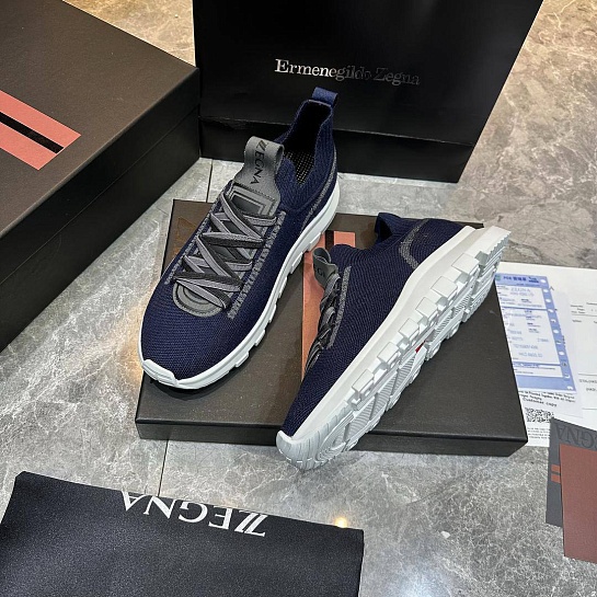 Мужские текстильные кроссовки Ermenegildo Zegna