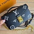 Кожаная сумка Louis Vuitton Pochette Mini 19x10 см - Black